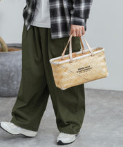 Butler Verner Sails バトラーバーナーセイルズ バンブー×本革マーケットバスケットSサイズ VR-2502 12336