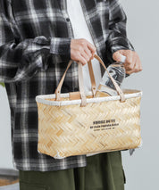 Butler Verner Sails バトラーバーナーセイルズ バンブー×本革マーケットバスケットSサイズ VR-2502 12336