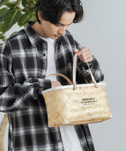 Butler Verner Sails バトラーバーナーセイルズ バンブー×本革マーケットバスケットSサイズ VR-2502 12336