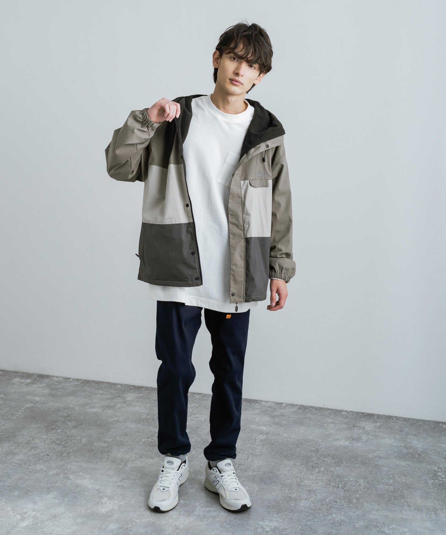 新色追加 KRIFF MAYER クリフメイヤー コットンストレッチツイル・ヒッコリーデニムクライミングジョガーパンツ