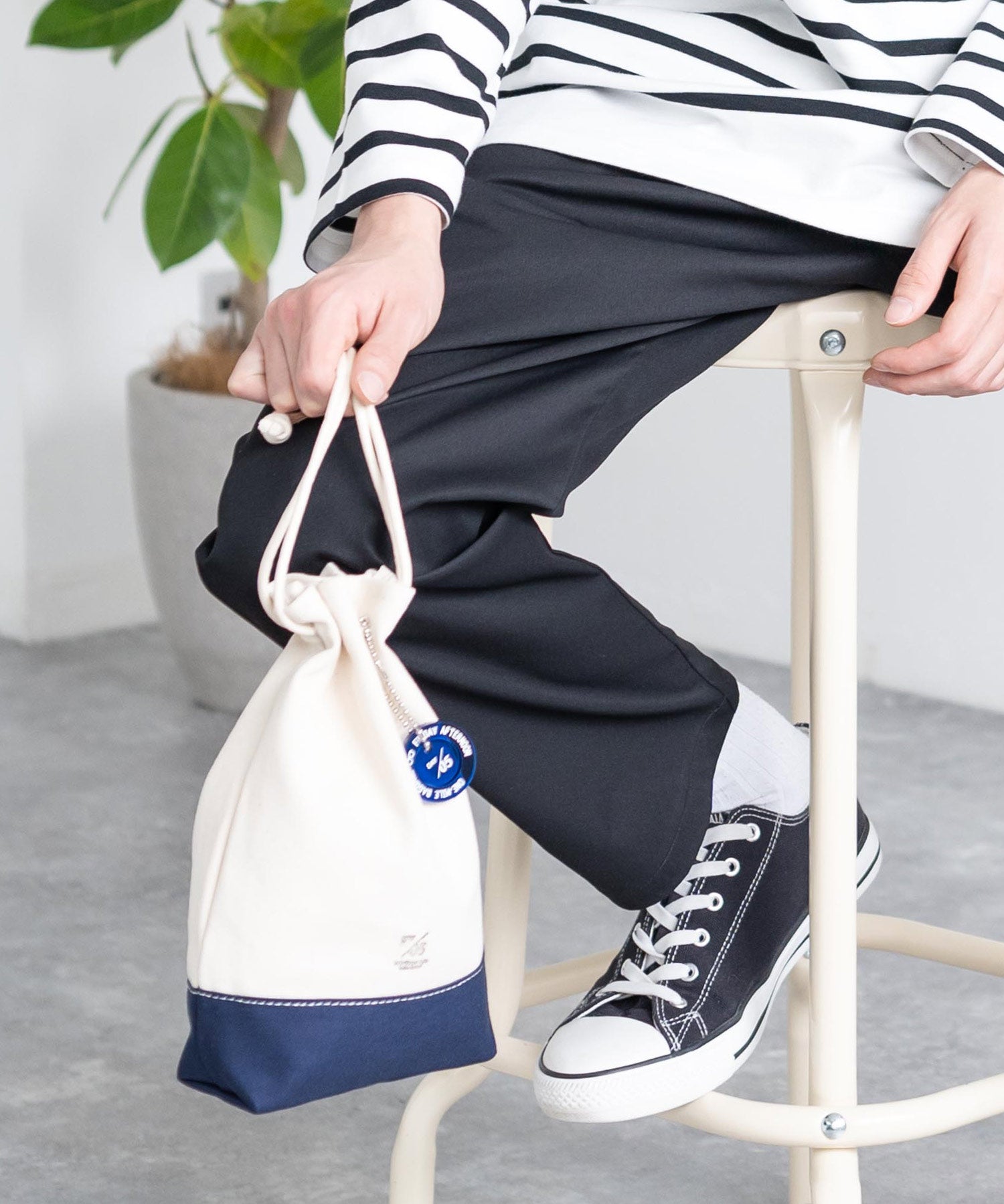 Butler Verner Sails バトラーバーナーセイルズ 日本製 国産キャンバス巾着トートバッグ JA-1979 6500