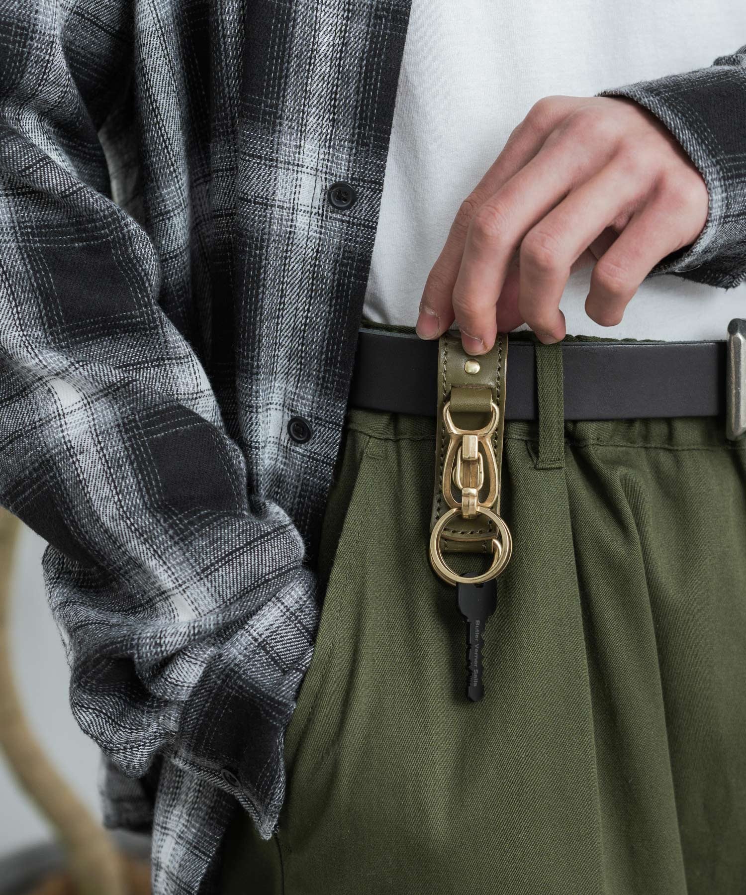 Butler Verner Sails バトラーバーナーセイルズ 日本製 国産 栃木レザーホルダーベルトキーホルダー JW-2473 12338