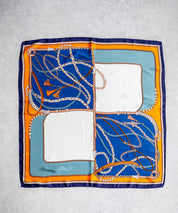 新色追加 スカーフリング付き 大判サイズ総柄スカーフ 12688