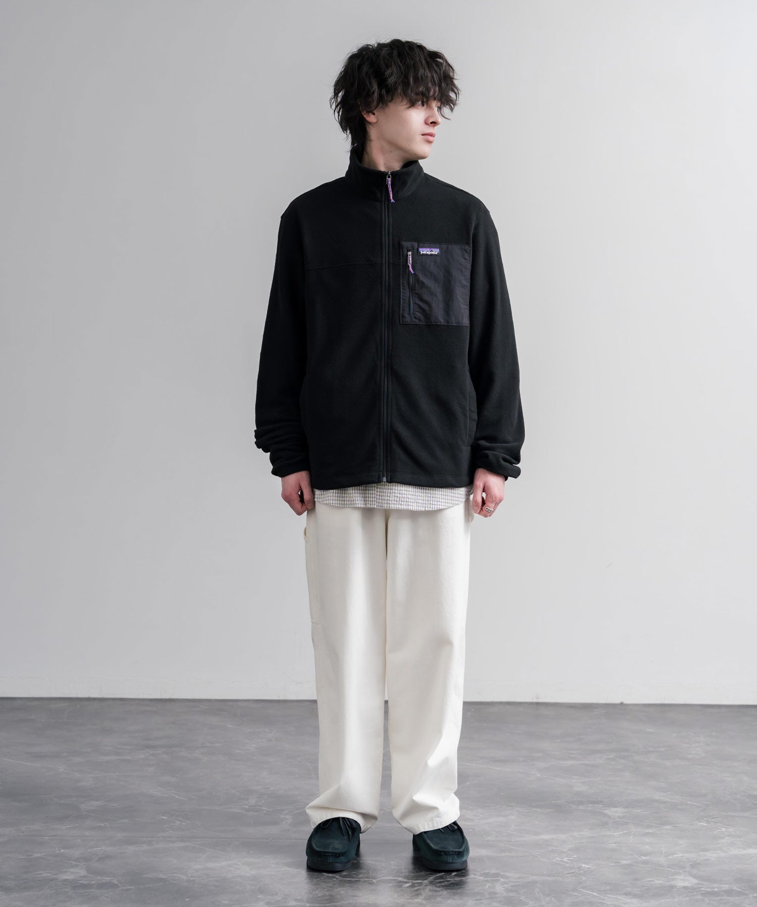 Patagonia パタゴニア M S MICRO D PATCH POCKET JKT スタンドネックフリースジャケット/マイクロフリースジップアップブルゾン 16536