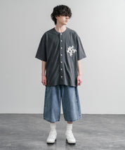 KRIFF MAYER クリフメイヤー ピグメント加工オーバーサイズベースボールシャツ 2547200 15908