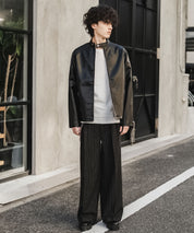 PUレザーシングルライダースジャケット　14681