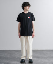 TOMMY HILFIGER レギュラーフィットスリムバッジロゴプリント半袖Tシャツ 16117