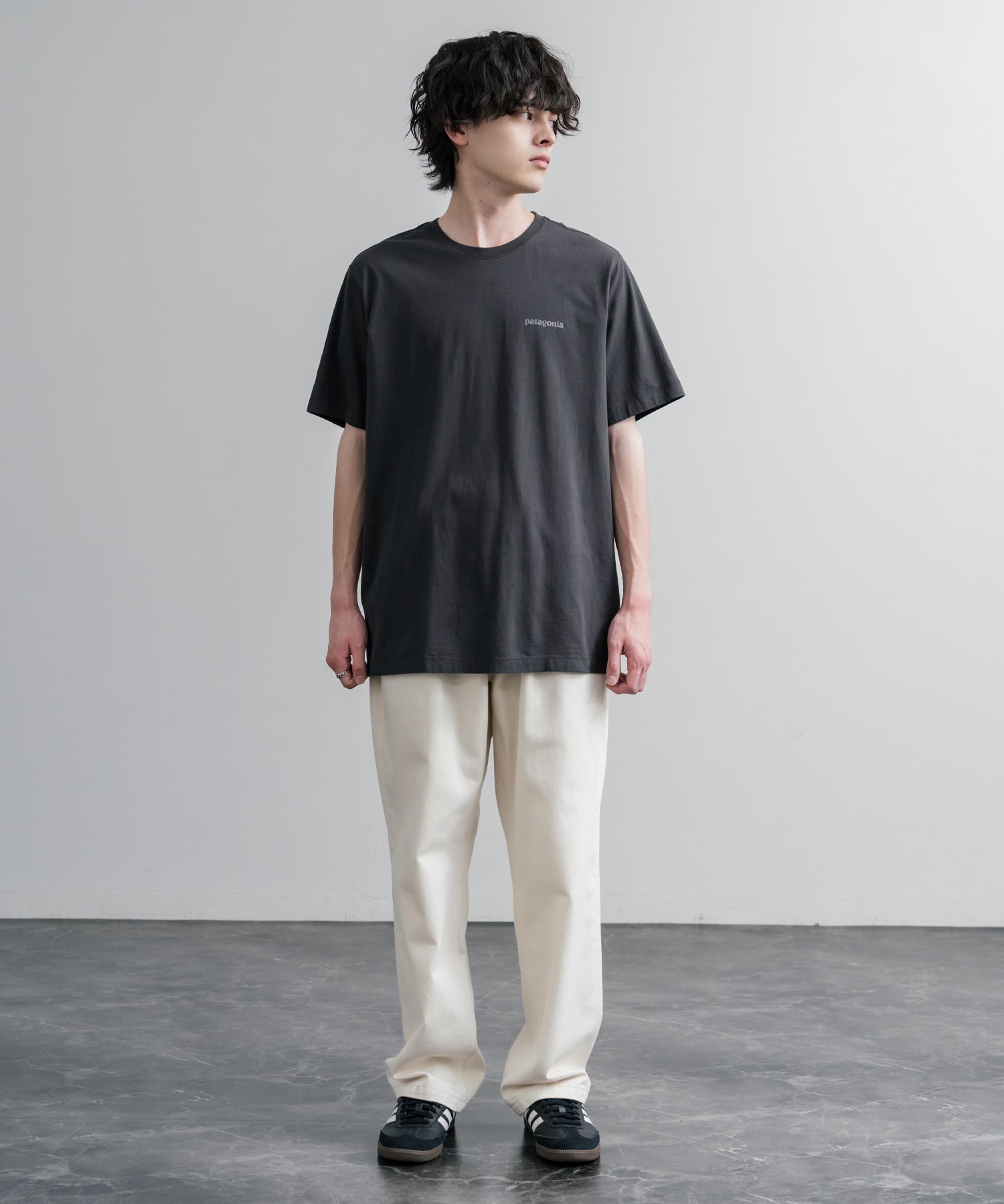 Patagonia パタゴニア MS P 6 LOGO T SHIRT オーガニックコットンバックプリントP-6ロゴ半袖Tシャツ 16144