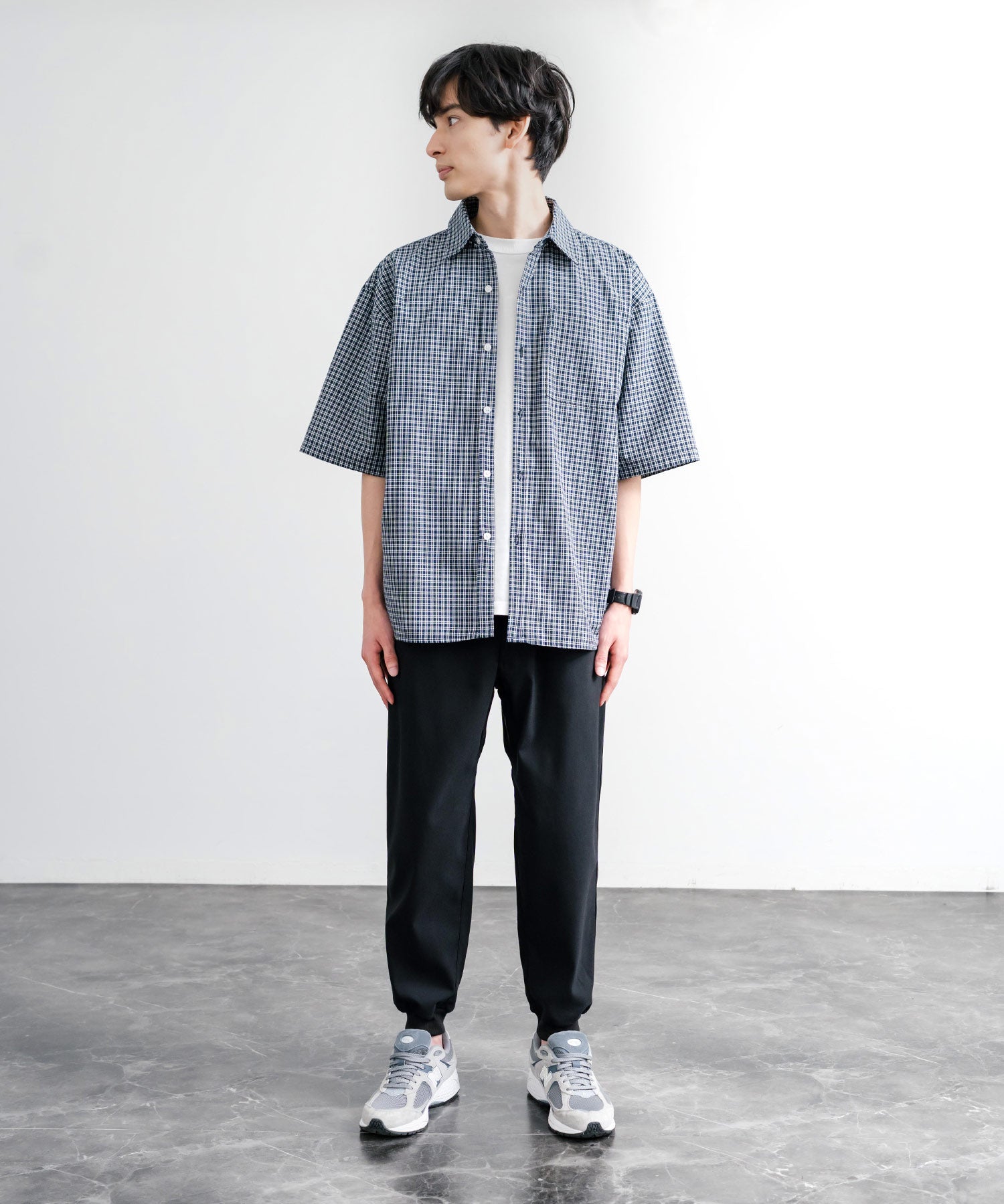 接触冷感 多機能ストレッチクロップドイージージョガーパンツ 15368