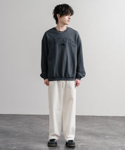 日本未展開モデル THE NORTH FACE ザ・ノースフェイス WHITE LABEL ホワイトレーベル EXPLORE SWEATSHIRTS アップリケ刺繍裏毛長袖スウェット/アーチロゴトレーナー 16595