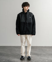 U.S. POLO ASSN. ユーエスポロアッスン BOA JACKET オーバーサイズワンポイントロゴ刺繍ボアジャケット 14865