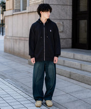 U.S. POLO ASSN. ユーエスポロアッスン オーバーサイズ裏起毛ワンポイントロゴ刺繍フルジップ長袖パーカー 14767