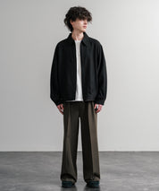 Upscape Audience アップスケープオーディエンス 日本製 国産 LANATEC ラナテック TECH メランジヘリンボンツイード 襟付きショートブルゾン AUD7364 14968