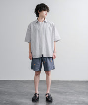 HOUSTON CHAMBRAY ALLOVER EMB EASY SHORTS シャンブレー総柄刺繍イージーショートパンツ 16180
