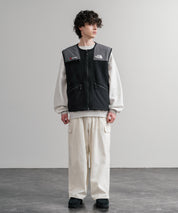 日本未展開モデル THE NORTH FACE ザ・ノースフェイス LINE-X FLEECE VEST ワンポイントロゴ刺繍フリースベスト 15569