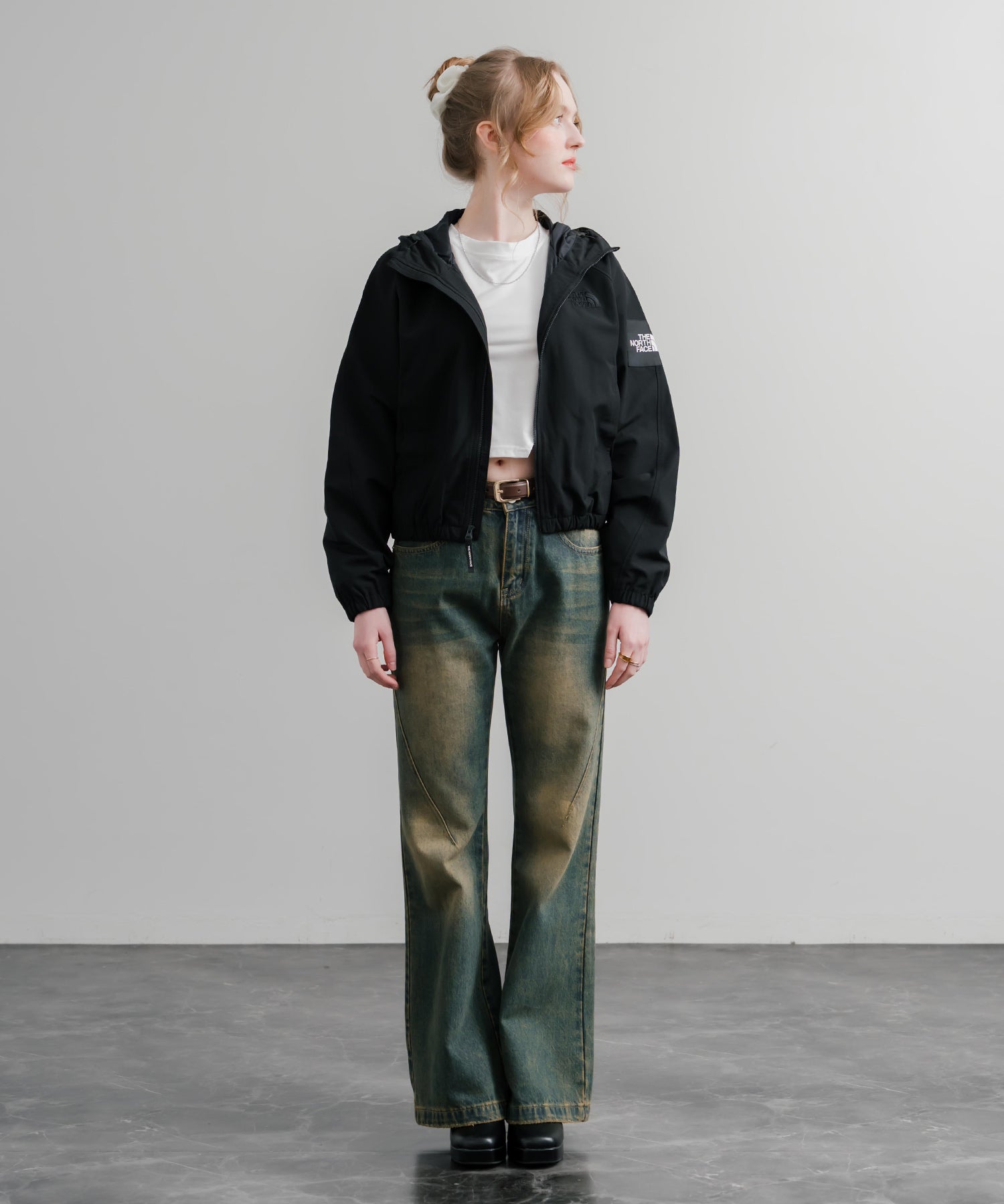 日本未展開モデル WHITE LABEL THE NORTH FACE W'S OLEMA HOODIE オレマフーディー ショートブルゾン 15533