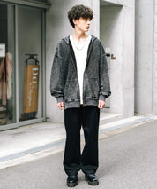 ルーズシルエットワイドデニムパンツ