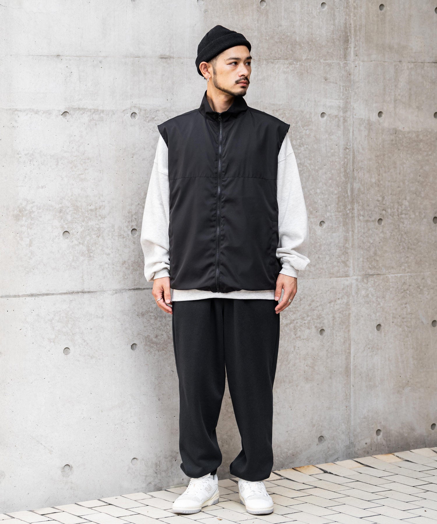 KANGOL カンゴール 別注コラボ裏起毛ワンポイントロゴ刺繍スウェットパンツ/セミワイドテーパードイージーパンツ 14629