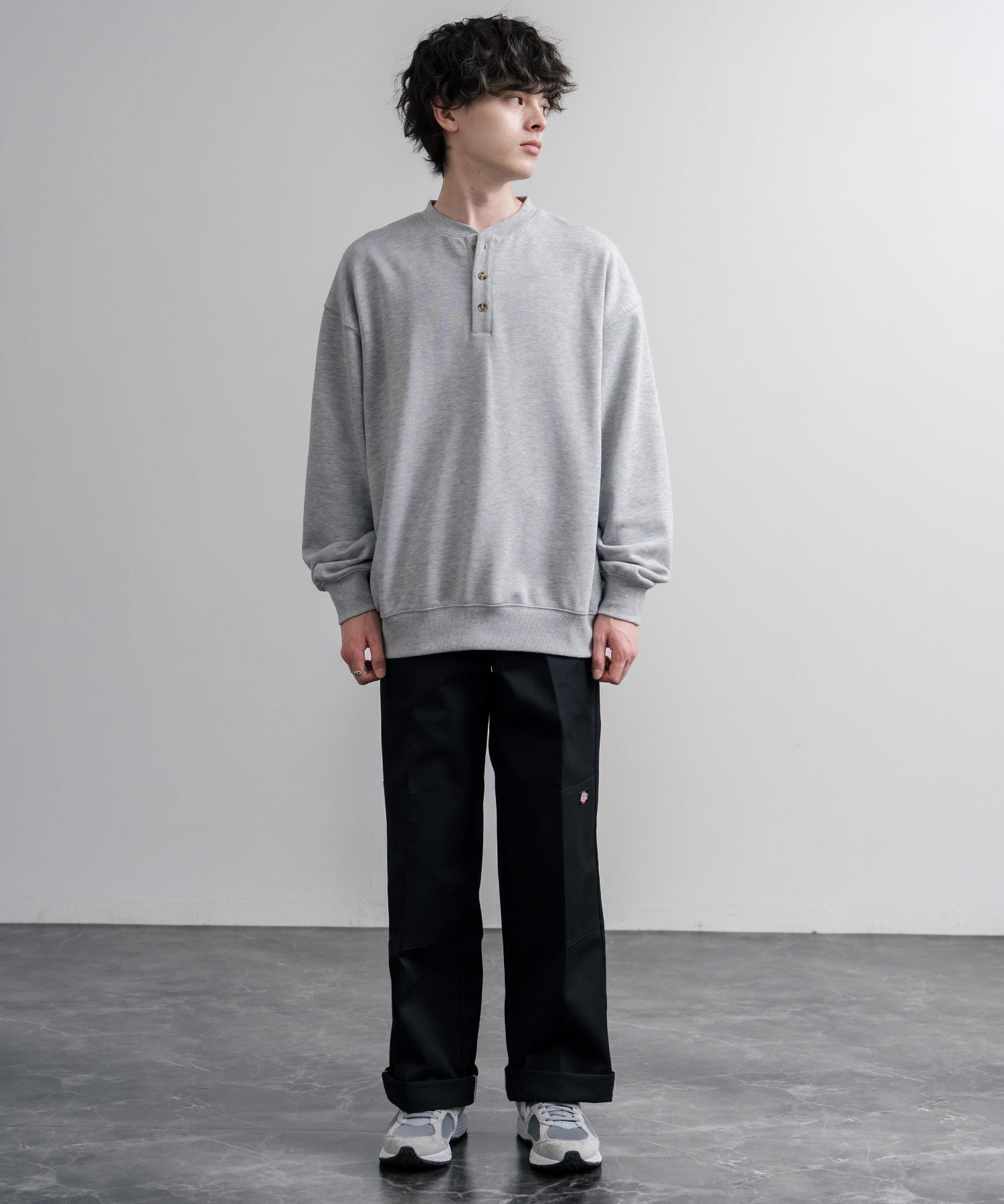 Dickies ディッキーズ 85283 Double Knee Work Pants Length32 ワンポイントロゴ刺繍ダブルニーツイルワイドストレートワークパンツ レングス32インチ 16362