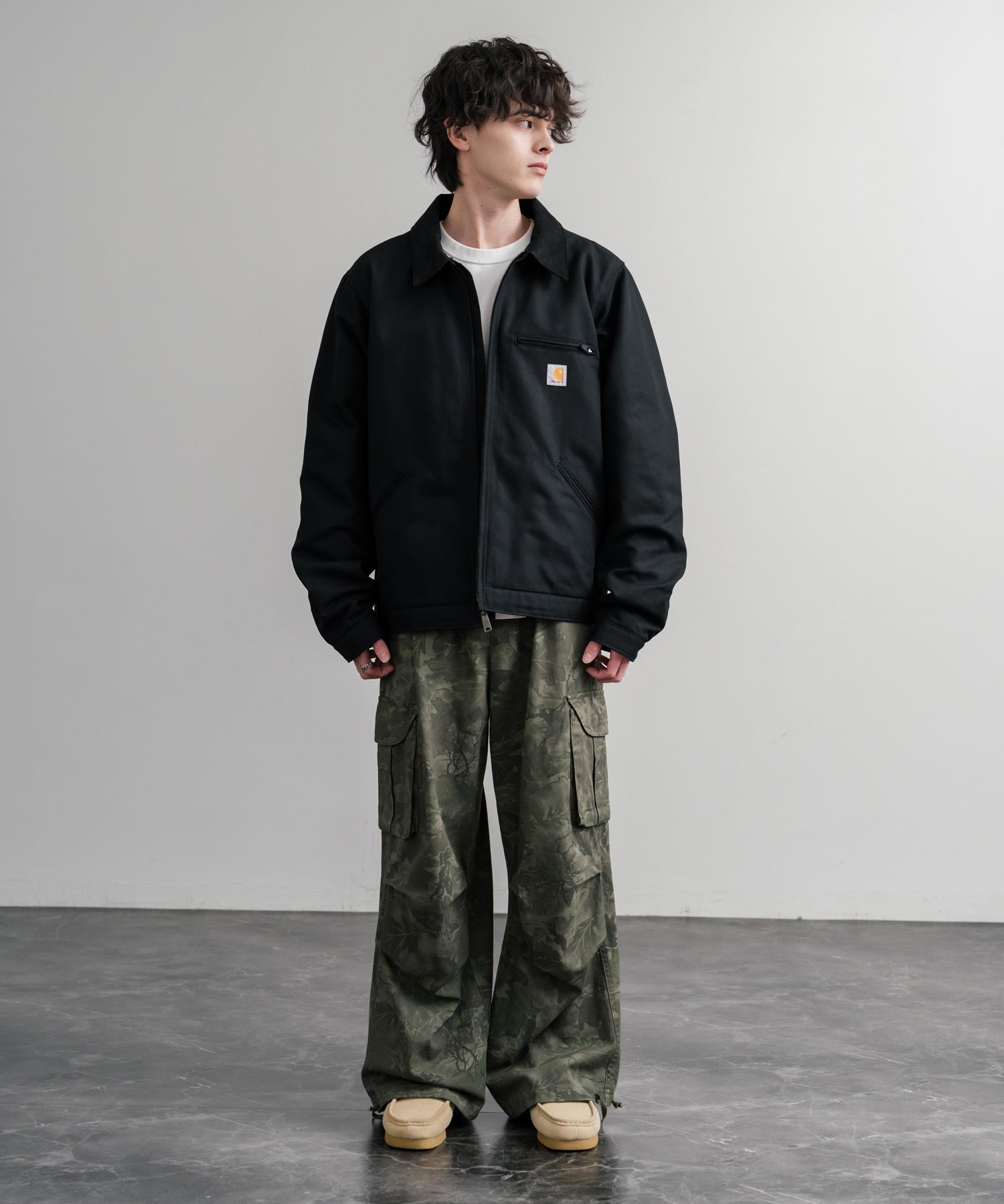 Carhartt カーハート DUCK DETROIT JACKET BLANKET LINED オーバーサイズ襟コーデュロイデトロイトジャケット 15386
