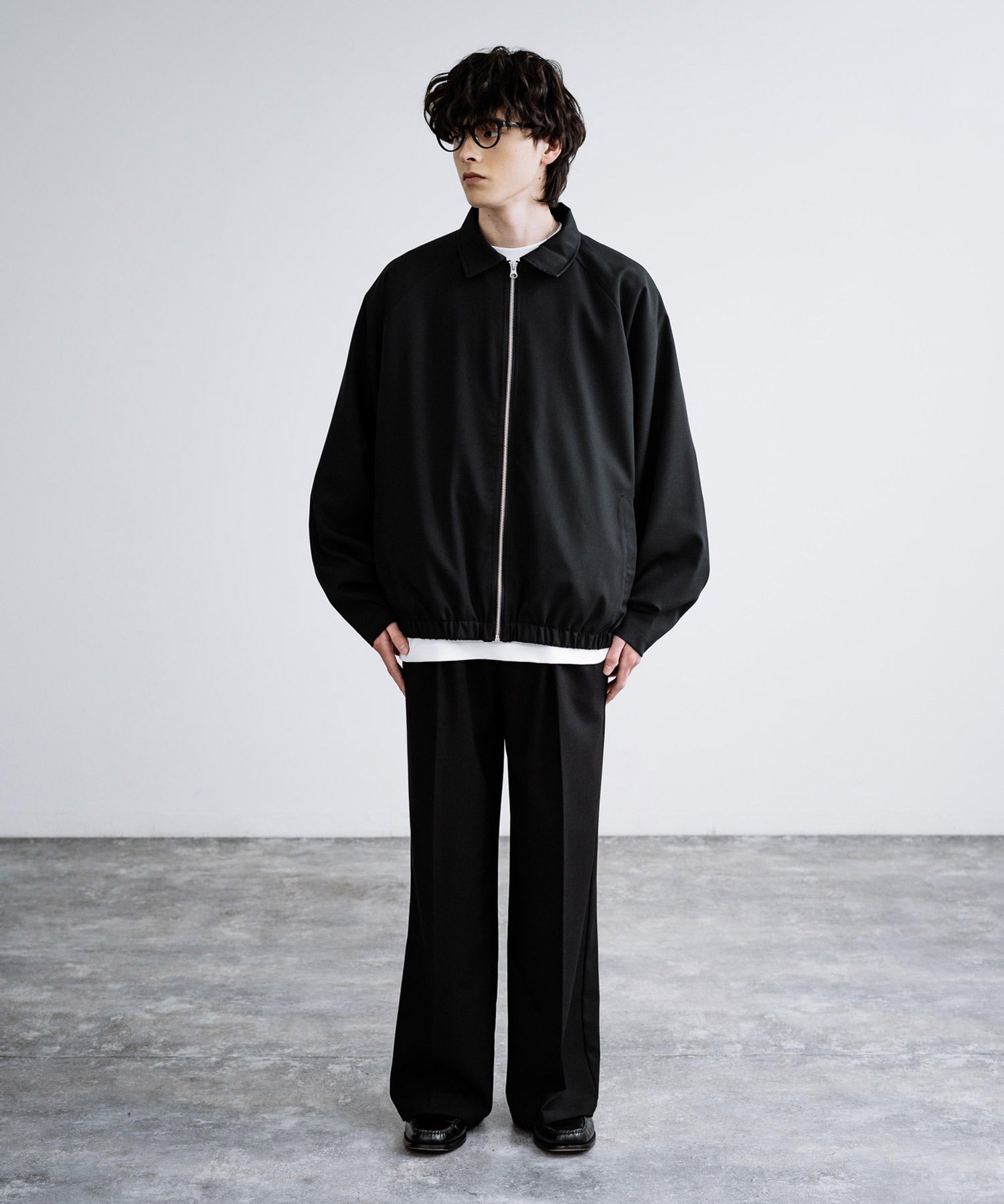 オーバーサイズドルマンスリーブショートブルゾン 13724