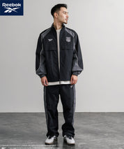 Reebok リーボック 裏メッシュロゴ刺繍パイピングイージーワイドパンツ 14869