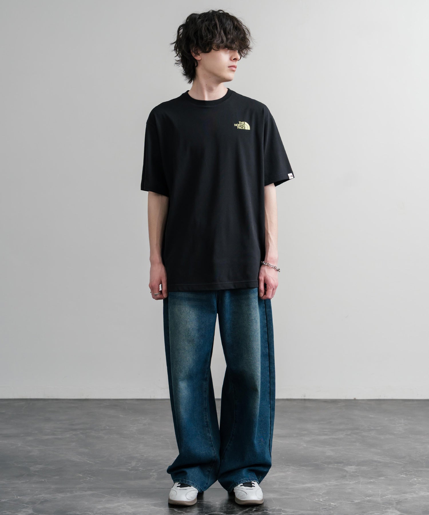 日本未展開モデル THE NORTH FACE WHITE LABEL HALF DOME S/S R/TEE 接触冷感バックプリント半袖Tシャツ 16064