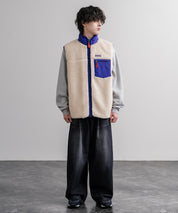 Patagonia パタゴニア M'S CLASSIC RETRO-X VEST クラシックレトロXフリースベスト/ワンポイントロゴ入り配色切替スタンドカラーフルジップボアベスト 16384