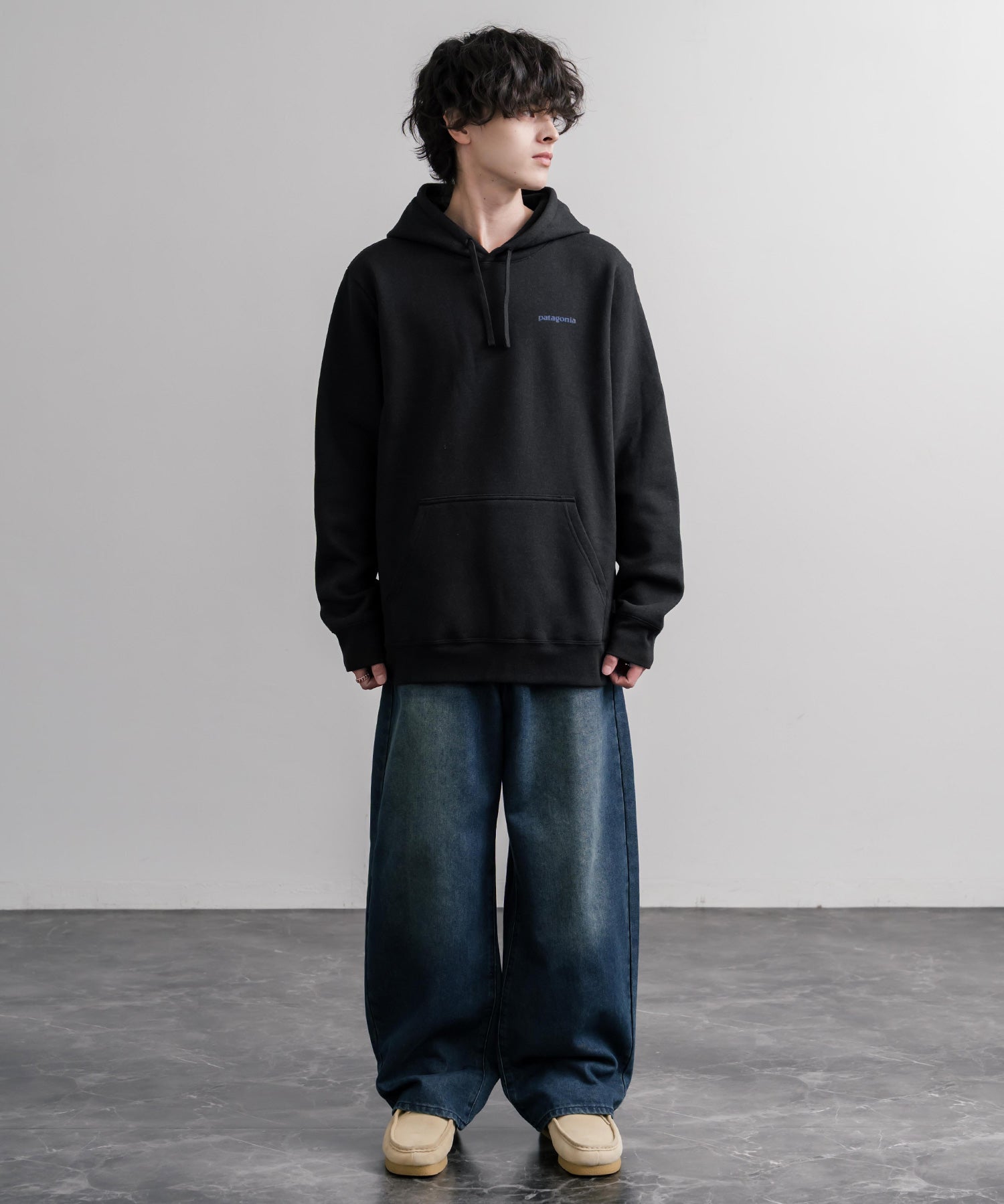 Patagonia パタゴニア BOARDSHORT LOGO UPRISAL HOODY ボードショーツロゴアップライザルフーディ/裏起毛バックグラフィック長袖パーカー 16382