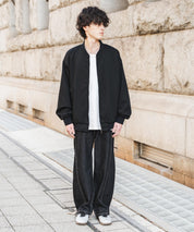 オーバーサイズ TRストレッチMA-1/ジップアップショートブルゾン 14119