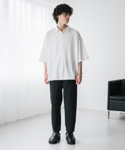 新色追加 接触冷感多機能素材リネンライク アンクルテーパードイージーパンツ 15482