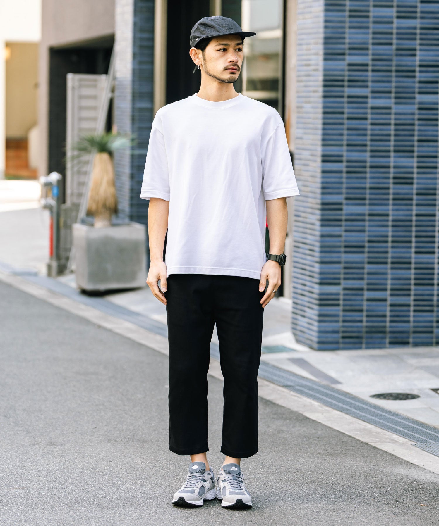 接触冷感 多機能ストレッチクロップドイージーパンツ