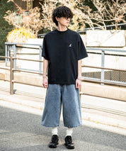 KANGOL 別注コラボ接触冷感ワンポイントロゴ刺繍半袖Tシャツ 15621
