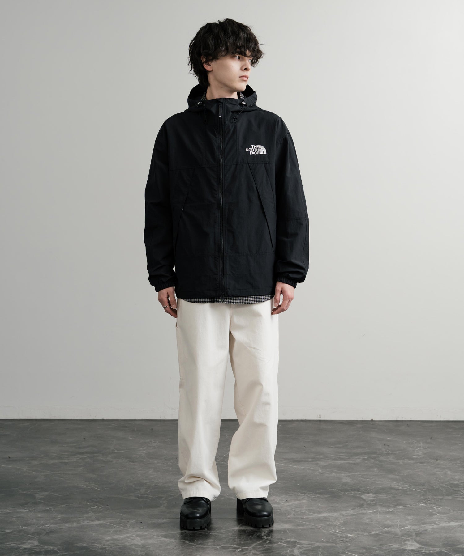 新色追加 THE NORTH FACE ザ・ノースフェイス M'S MOUNTAIN LITE JACKET オーバーサイズロゴ刺繍マウンテンパーカーナイロンジャケット 15156