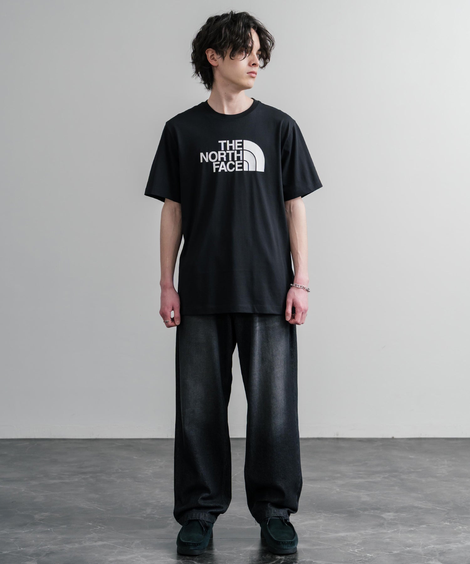 THE NORTH FACE ザ・ノースフェイス M EVO HLF DME REG SS TEE ロゴプリントレギュラーフィット半袖Tシャツ 15818