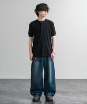KRIFF MAYER クリフメイヤー ワンポイントロゴ針抜きヘンリーネックTシャツ 2545102 15909