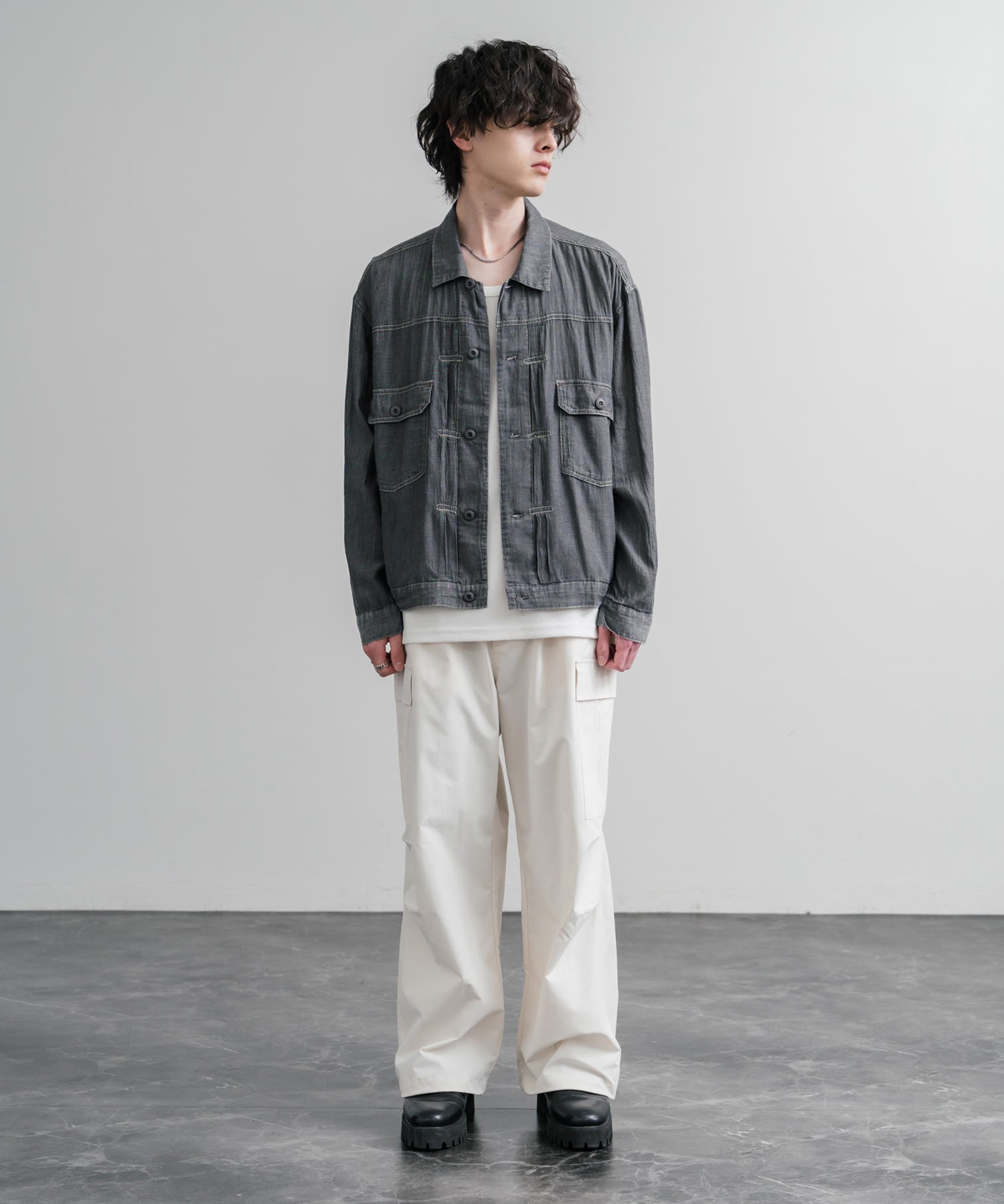 KRIFF MAYER オーバーサイズエアーライトデニムジャケット 2545101 15906