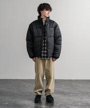 HUF ハフ SEQUOIA PUFFER JACKET REALTREE SEQUOIA PUFFER オーバーサイズワンポイントロゴ中綿ジャケット 15056