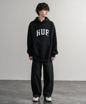 HUF ハフ ARCH P/O HOODIE オーバーサイズアーチロゴプリント裏起毛プルオーバーパーカー 15020