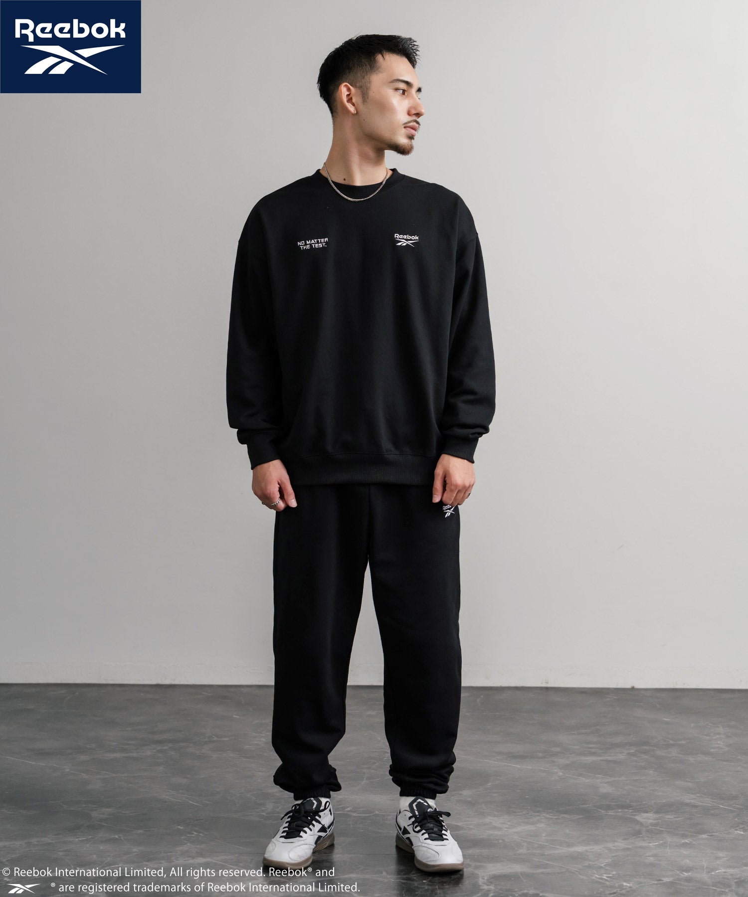 Reebok リーボック セットアップ オーバーサイズロゴ刺繍裏毛スウェット上下セット/トレーナー&イージージョガーパンツ 14867
