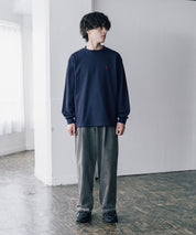 U.S. POLO ASSN. ユーエスポロアッスン サーマルワンポイントロゴ刺繍クルーネック長袖Tシャツ/ワッフルカットソー 16109