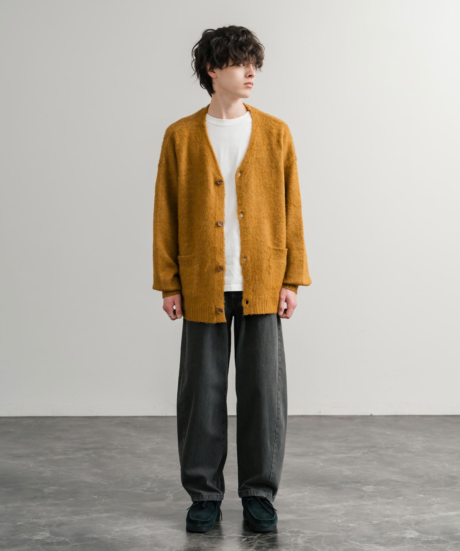 GERRY ジェリー UVカット ルーズシルエットワンポイントロゴ刺繍バレルレッグクライミングデニムパンツ 15113