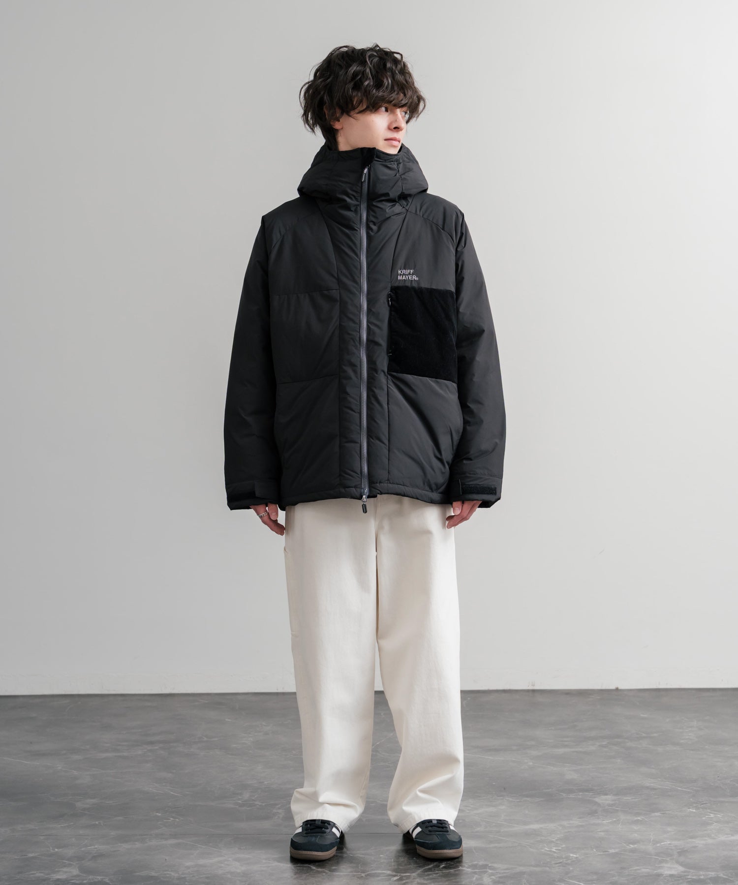 KRIFF MAYER クリフメイヤー CLEANNESS クリーネスワンポイントロゴ刺繍中綿ジャケット 2515100 14880