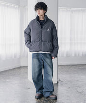 KANGOL カンゴール 別注コラボ オーバーサイズワンポイントロゴ刺繍スタンドネックファイバーダウン中綿ジャケット 15989