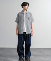 THE NORTH FACE ザ・ノースフェイス M'S TRAVELER CHECK S/S SHIRTS ワンポイントロゴ刺繍ギンガムチェック柄半袖シャツ 16021