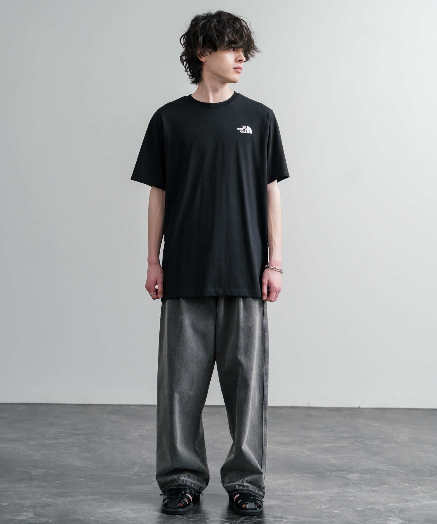 THE NORTH FACE ザ・ノースフェイス EVO BOX NSE REG SS TEE バックプリントクルーネック半袖Tシャツ 16068
