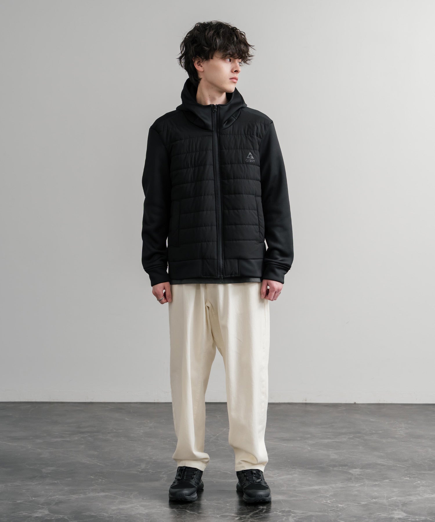 GERRY ジェリー 中綿ストレッチポリリップ インサレーションテックフルジップパーカー/ワンポイントロゴフルジップフーディー 15288