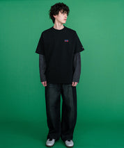 CONVERSE コンバース 天竺プレートロゴ半袖クルーネックTシャツ/ハーフスリーブカットソー 15723