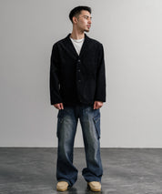 Upscape Audience アップスケープオーディエンス 日本製 国産 14WALEコーデュロイ マンチェスター ロガージャケット AUD7344 14832