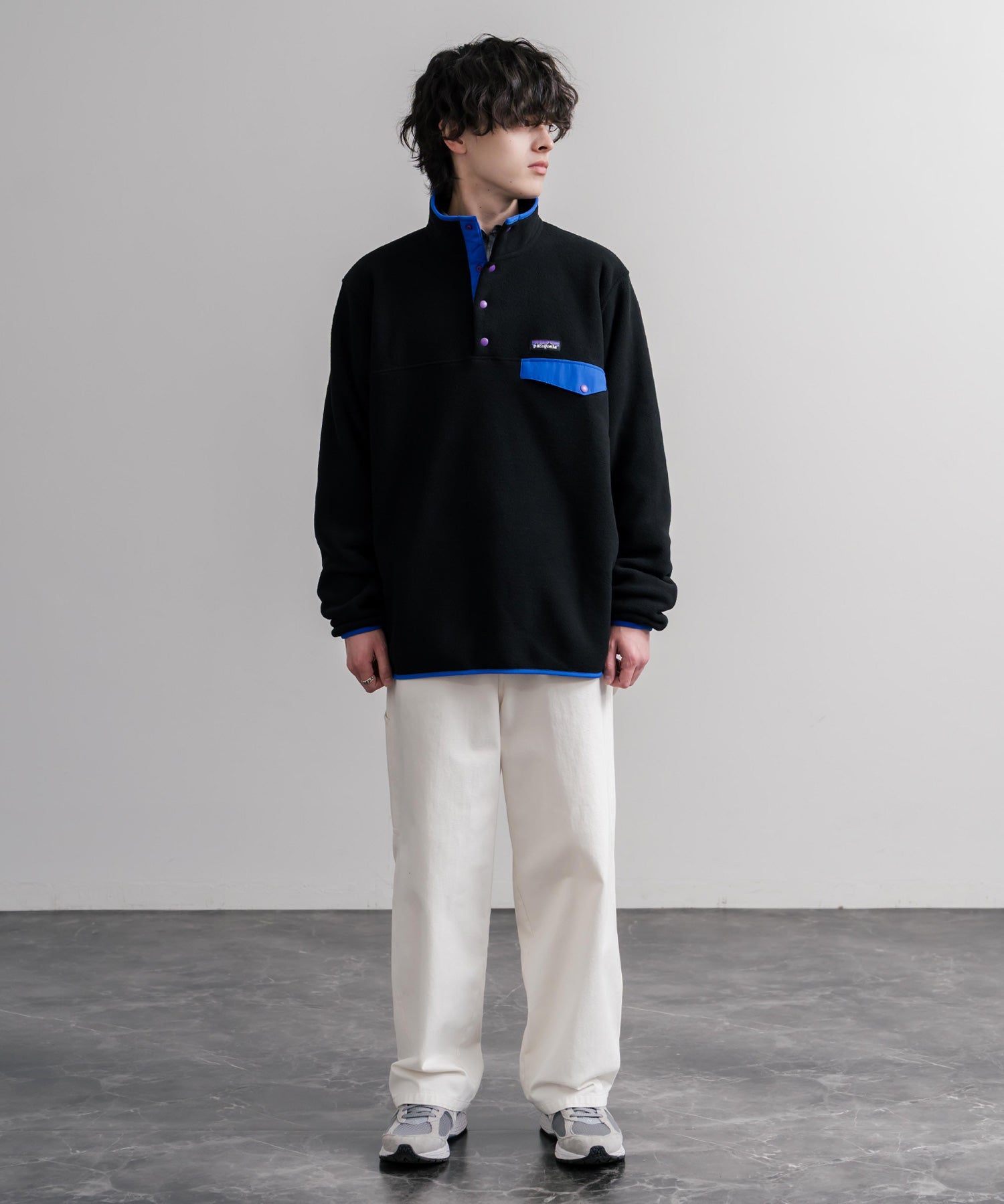Patagonia パタゴニア M S LW SYNCH SNAP T P O シンチラフリーススナップボタン長袖プルオーバー 16387